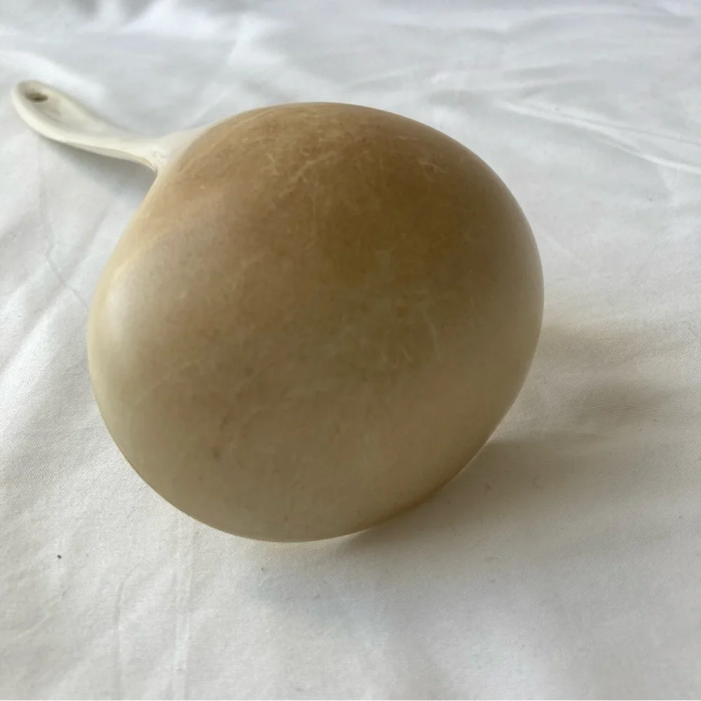 Vintage Nylon Soup Ladle Spoon Dipper Almond Beige Kitchen Utensil Taiwan Cook